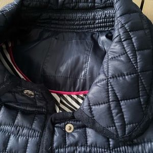 Kate Spade Navy blue quilted jacket